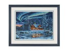 stickpackung winterlandschap in nachtsfeer