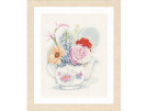 stickpackung bloemen in theepot