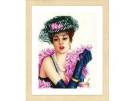 stickpackung elegante dame