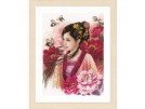 stickpackung asian lady in pink