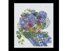 stickpackung hortensia op theedoek