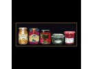 stickpackung jampotjes op zwart