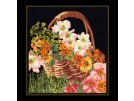 stickpackung bloemenmand op zwart