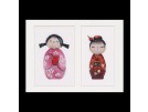 stickpackung kokeshi dolls