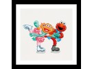 stickpackung sesamstraat, elmo en abby op de schaats