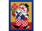 kreuzstichwandbehang clown