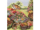 stickpackung kruiwagen met bloemen