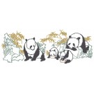 stickpackung familie panda