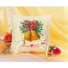 stickpackung hochzeitringkissen, klokken (wit)