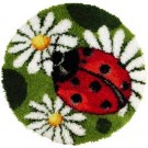 knüpfdecke margrieten/lieveheersbeestje