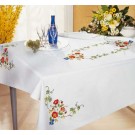 stielstichdecke klaprozen, wit
