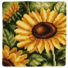 kreuzstichkissen zonnebloem