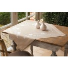 kreuzstichdecke vogels met bloemen, beige