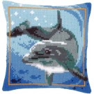 kreuzstichkissen dolfijn