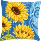 kreuzstichkissen stijlpatroon, zonnebloemen