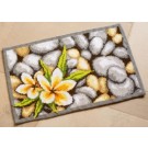 kreuzstichteppich lotusbloemen