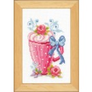 stickpackung koffiebeker met bloemen