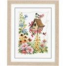 stickpackung vogelhuisje met vogels/bloemen