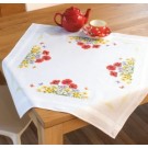 kreuzstichdecke voorjaarsbloemen met vlinders