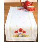 kreuzstichläufer voorjaarsbloemen met vlinders