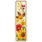 stickpackung lesezeichen, herfstbloemen