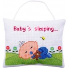 stickpackung türhänger, baby slaapt/is wakker