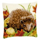 kreuzstichkissen egel in de herfst
