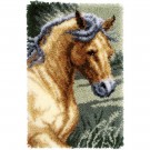 knüpfdecke paard in draf