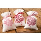 stickpackung kräutertütchen (3 st.) rose bloemen