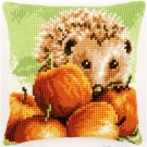 kreuzstichkissen egel met appels