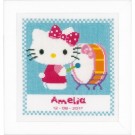 stickpackung hello kitty, geburt amelia