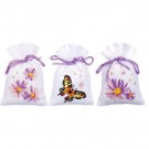stickpackung kräutertütchen (3 st.) paarse asters en vlinder