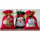 stickpackung kräutertütchen (3 st.) kerstman, rendier en sneeuwpop