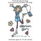 stickpackung bonk op de deur, denim girl