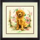 stickpackung golden retriever in luie stoel