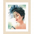 stickpackung dame met hoed